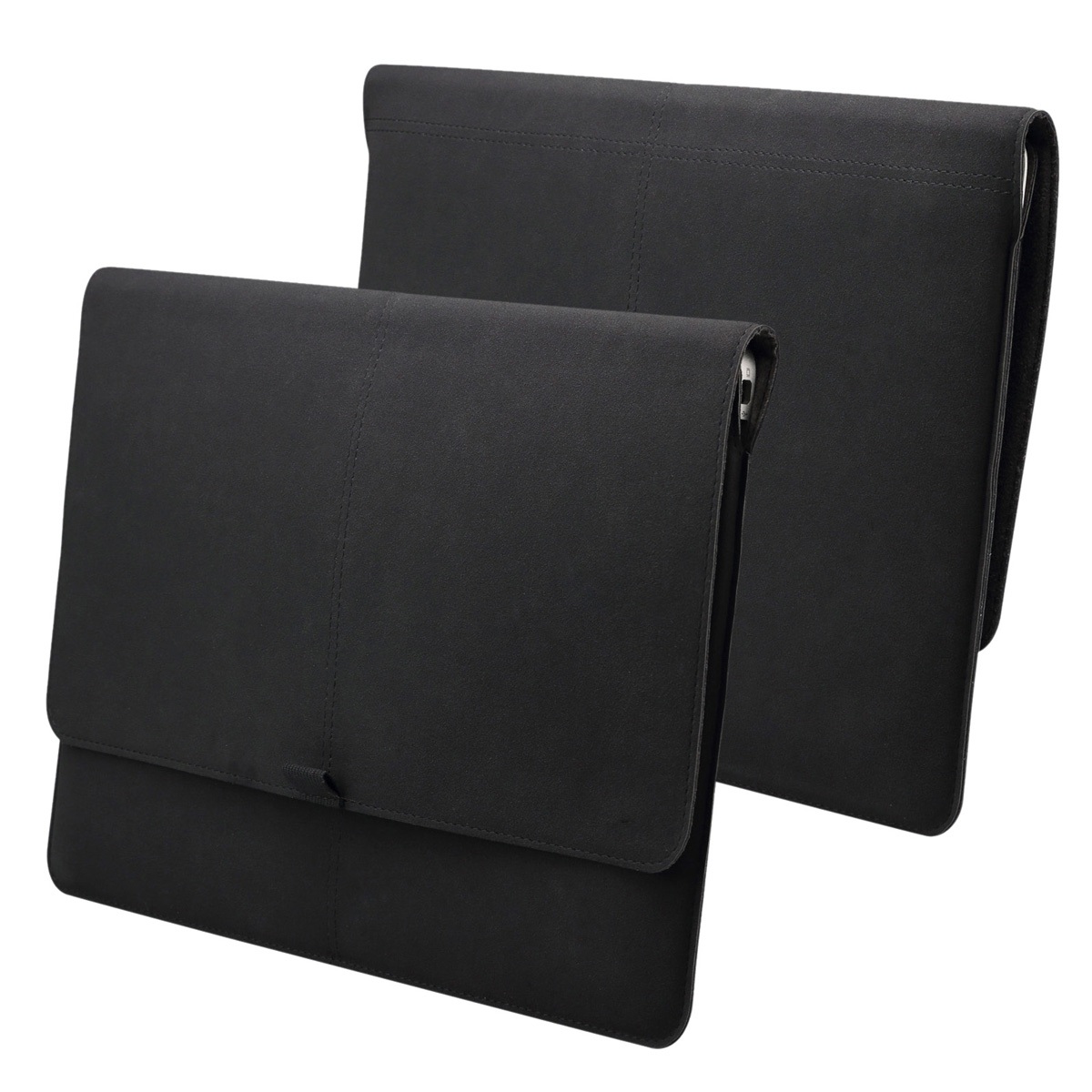 Slim Apple Laptop Computer Tablet Case, PU Leather Cover Carrying Bag with Magnetic Closure and Card Holder for MacBook
